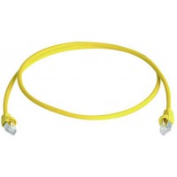 Telegartner Cable de raccordement reseau Informatique RJ45 L00006A0049 Cat 6a S/FTP Jaune 15.00 m