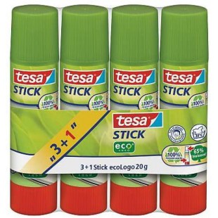 Tesa Pack de 4 barres adhesives 20 g 57088-00200-01