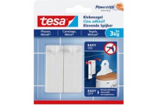 Tesa Clou Adhesif pour Carrelage & Metal 3kg - Clou Autocollant pour Surfaces Lisses et Solides dans les Salles de Bains et Cuis