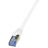 LogiLink PrimeLine Cable reseau Cat6A S/FTP AWG26 PIMF LSZH 7,50 m Blanc