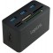 LogiLink CR0042 Hub USB 3.0 avec Lecteur de Carte Tout-en-Un (Micro SD/SD/MS/M2/CF) Noir