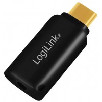 LogiLink UA0356 Carte Son USB (Type C) (fiche TRRS 3,5 mm) avec convertisseur numerique analogique (DAC) pour Un Son de qualite 