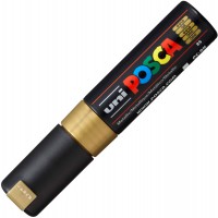 Uni-Ball Posca - Marqueur pointe large biseautee PC-8K Or