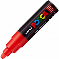 Uni-Ball Posca 181321 - Marqueur Pointe Large Conique PC - 7M, 4,5 - 5,5 mm, Rouge