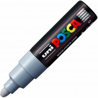 Uni-Ball Posca 181333 - Marqueur Pointe Large Conique PC - 7M, 4,5-5,5 mm, Gris