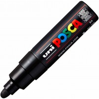 Uni-Ball Posca 181399 - Marqueur Pointe Large Conique PC - 7M, 4,5-5,5 mm, Noir