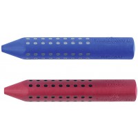 Lot de 10 : FABER-CASTELL Gommes en platique Rouge/Bleue