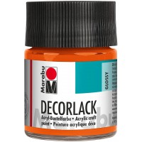 11300005013 Peinture acrylique orange 013, 50 ml, vernis acrylique ultra brillant a base d'eau, resistant aux intemp