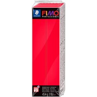 Staedtler FIMO Professional, Pate a  modeler rouge classique facon argile durcissant au four, Pour specialistes et artistes expe