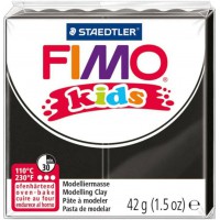 kids Pate a modeler, durcissante au four, noir, 42 g