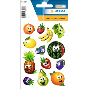 HERMA 3233 Lot de 13 autocollants en forme de fruit pour enfants