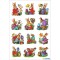 HERMA 3876 Multicolore autocollant decoratif - Autocollants decoratifs (Multicolore, Papier, Rabbits, 3 feuilles)