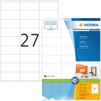 Herma 4450 etiquettes 70 x 32 Premium A4 2700 pieces Blanc