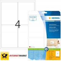 Herma Premium Papier Laser pour Imprimante Laser Jet d'encre/Imprimante Couleur A4 99,1x139 mm 100 pages Blanc