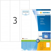 Herma 4657 etiquettes 70 x 297 Premium A4 300 pieces Blanc