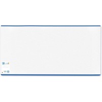 Herma Protege livre Enveloppe/Classic, en plastique transparent, bord bleu, 1 piece 267 x 540 mm