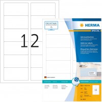 Herma 8805 etiquettes jet d'encre 88,9 x 46,6 A4 1200 pieces Blanc