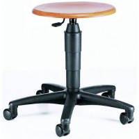  Tabouret tournant "TEC 60 bois", assise hetre