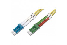 DIGITUS fibre optique cable patch fibre optique fibre optique - 2-m OS2 - LC APC to LC connector - reseau fibre optique - duplex