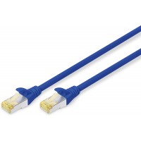 Digitus 1m Cat6a S/FTP cable de reseau S/FTP (S-STP) Bleu - Cables de reseau (1 m, Cat6a, S/FTP (S-STP), RJ-45, RJ-4