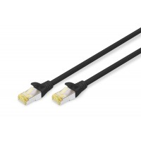 DIGITUS 10m Cat6a S/FTP cable de reseau S/FTP (S-STP) Noir - Cables de reseau (10 m, Cat6a, S/FTP (S-STP), RJ-45, RJ-45, Noir)