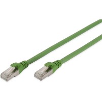 DIGITUS Cat 6A S-FTP Patch Cord, CU, Pur AWG 26/7, 5.00 m, Green, (Similar to RAL 6018)