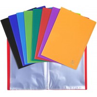 Lot de 8 : Exacompta 8560E Porte vues OPAK en polypropylene souple mat et opaque avec pochettes interieures legerement grainees 