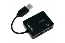 LogiLink Smile Hub USB 2.0 4 Ports Noir