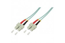 LogiLight Fibre Patch Cable (50/125µ oM3 Duplex SC/SC Bleu Clair 0,5 m