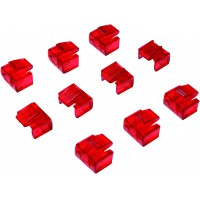 RJ45 1 Port x et 10 x Serrures 10x Schlosser Rot