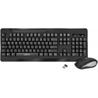 LogiLink ID0194 Clavier sans fil 2,4 GHz Noir 1000 dpi Protection contre les eclaboussures