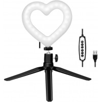 AA0155 Trepied a  LED en Forme de coeur (96 LED) avec 17 Effets Lumineux dynamiques et 15 Modes de Couleur RVB