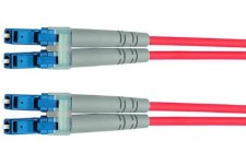 Telegartner L00870A0003 Fibre Optique FO Cable de raccordement [1x LC male - 1x LC male] 50/125 µ Multimode OM3 1.00 m