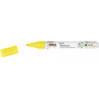 Hobby Line 47035 - Stylo peinture laque avec pointes arrondis Taille M 2-4 mm, jaune fluo