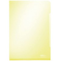 Leitz - 41530215 - Chemise coin en PVC lisse - A4 - Capacite de 40 feuilles - Jaune