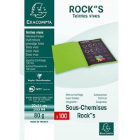 Rainex Rock's 100 Sous-chemises 80 g 22 x 31 cm Rouge Turc