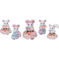 SYLVANIAN FAMILIES La valisette de mode et grande soeur souris marshmallow Pour Enfant - Le village