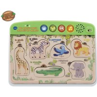 VTECH BABY - Mon Premier Puzzle Interactif des animaux - Jouet Bois FSC