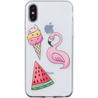 Coque souple patchs pour iPhone X/XS