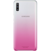 Coque rigide rose et transparente Evolution Samsung pour Galaxy A70 A705