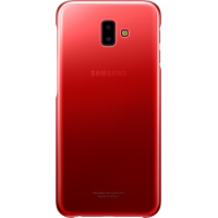 Coque rigide Evolution Samsung transparente et rouge pour Galaxy J6+ J610