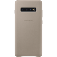 Coque en Cuir pour Samsung G S10 Plus Grise Samsung