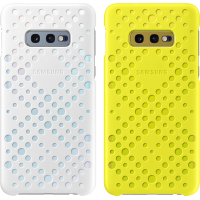 Coques rigides perforées blanche et jaune EF-XG970CW Samsung pour Galaxy S10e