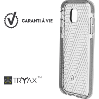 Coque Renforcée LIFE Garantie à vie Contour Argent pour Samsung G J3 2017 Force Case