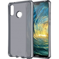 Coque semi-rigide Itskins Spectrum noire translucide pour Huawei P20 Lite