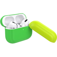 Coque Silicone Verte Fluo pour Airpods Pro Puro