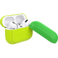 Coque Silicone Jaune Fluo pour Airpods Pro Puro