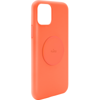 Coque Silicone Icon aimantée Orange Fluo pour iPhone 11 Puro