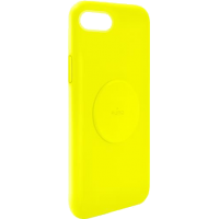 Coque Silicone Icon aimantée Jaune Fluo pour iPhone 6/7/8/SE20 Puro