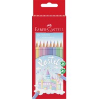 FABER-CASTELL Crayons de couleur COLOUR PASTELL, étui de 10